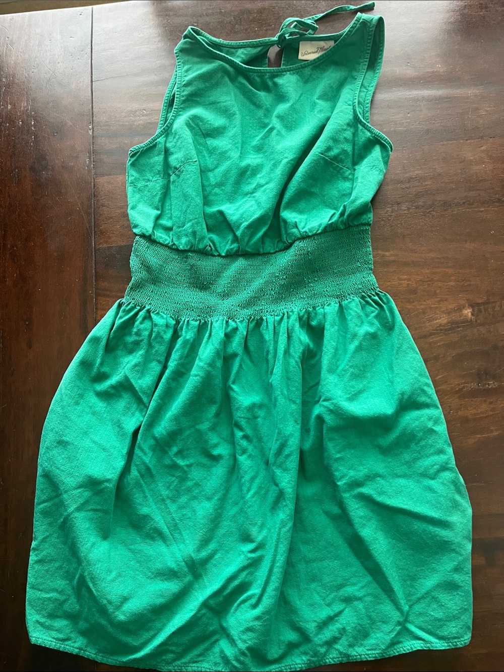 Universal Thread Green Tie-Back Smocked Waist Sundress